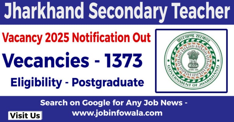 JSSC Secondary Teacher Online Form 2025
