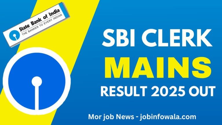 Sbi clerk Mains Result 2025