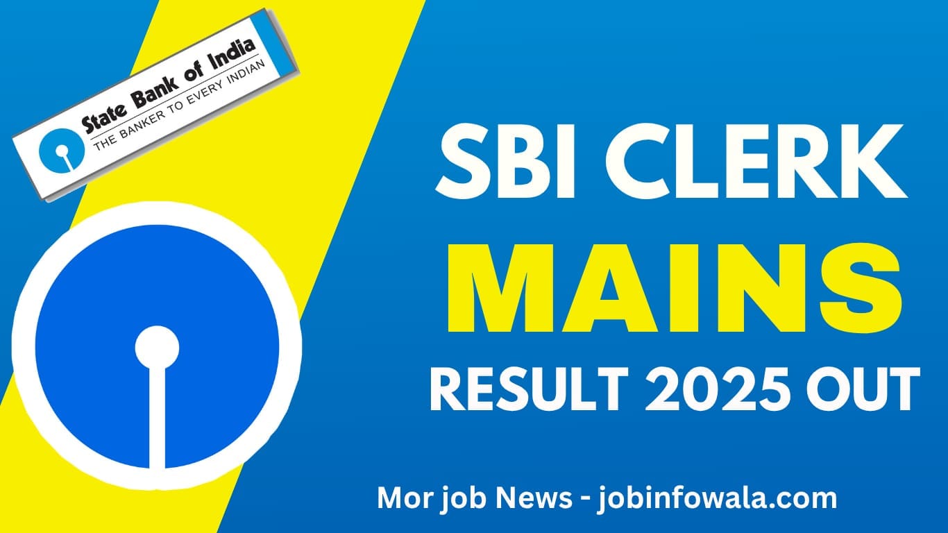 Sbi clerk Mains Result 2025