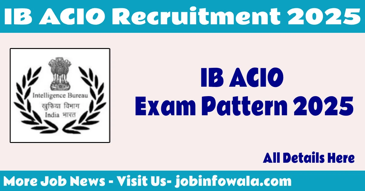 Detailed tier-wise IB ACIO Exam Pattern 2025 including Tier 1, Tier 2, and Tier 3 stages